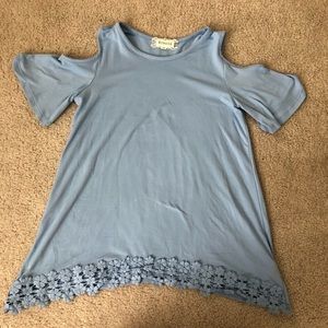 baby blue top!